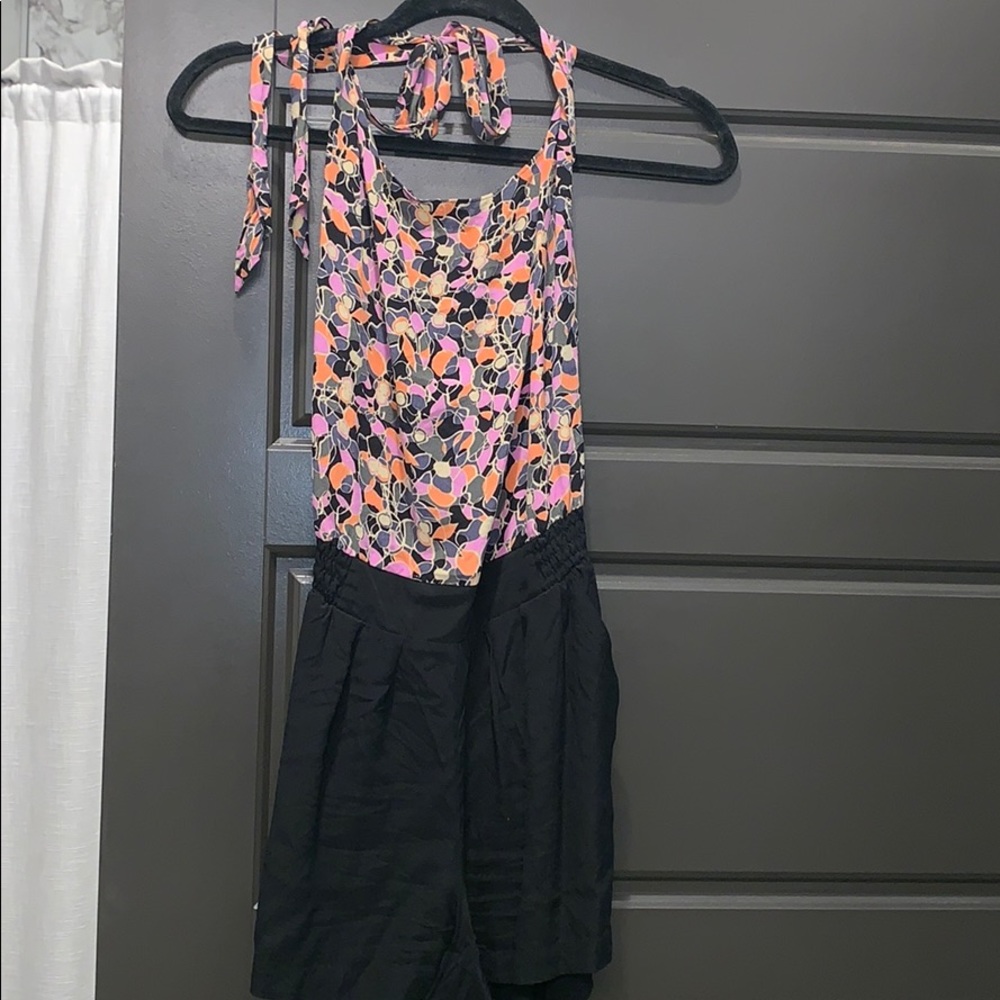 Charlie Jade silk halter Romper